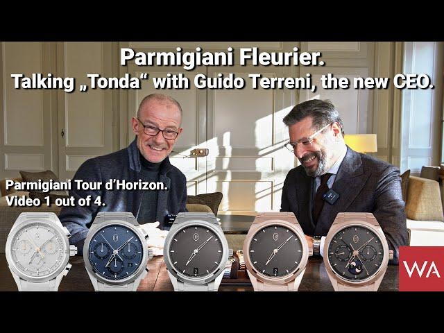 PARMIGIANI Fleurier. Talking TONDA with CEO Guido Terreni. Tour d'Horizon! Video 1 out 4.