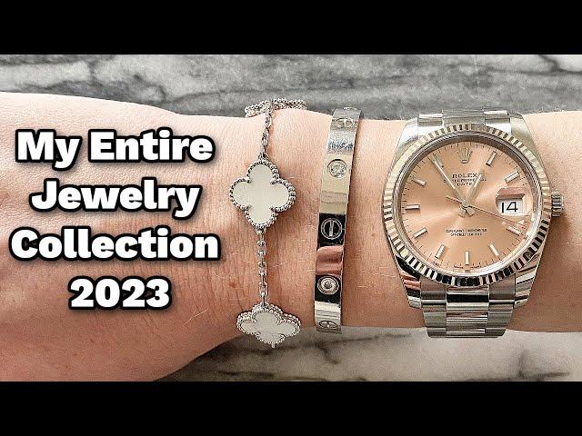 My Entire Jewelry Collection 2023  || Rolex, Cartier, VCA & more