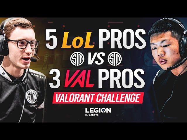 VALORANT vs LEAGUE OF LEGENDS: 3v5 - What Happens When The TOP LCS Pros Face The BEST VALORANT TEAM?