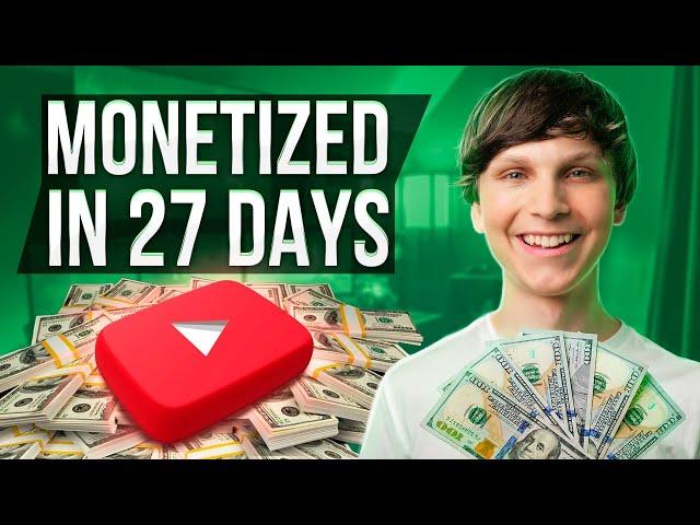 How to Get Monetized on YouTube Fast (27 Days)