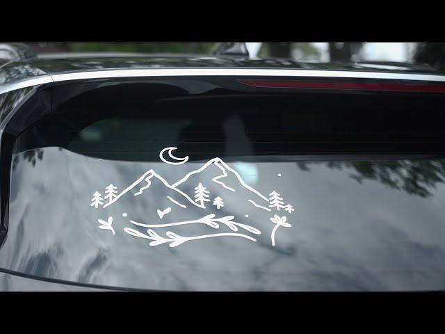 DIY Car Window Sticker: Personalse Your Ride with a Vinyl Cutter and Adhesive Vinyl!