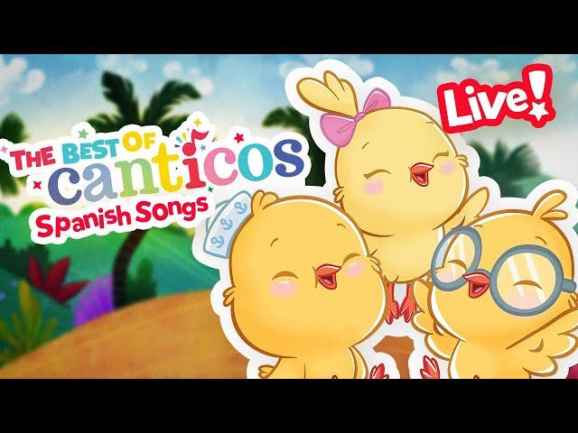 Canticos Best Hits  | LIVE | Spanish Songs for Kids | Learn Spanish | Canticos #animals #song