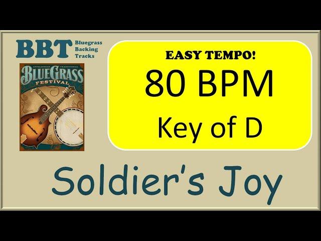 Soldier's Joy  - bluegrass backing track 80