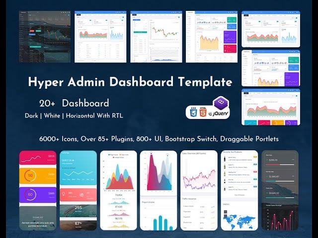 Bootstrap Admin Panel fastest way to build your Admin Theme – Hyper