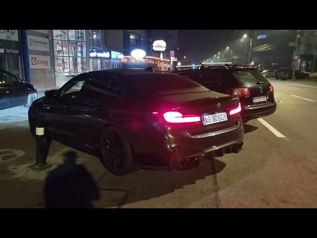 850 HP BMW M5 F90 Competition w/ Akrapovic exhaust - Start up & short revs