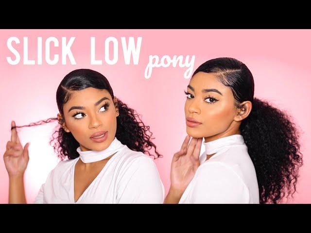 SLICK LOW PONY + Waved Edges | jasmeannnn