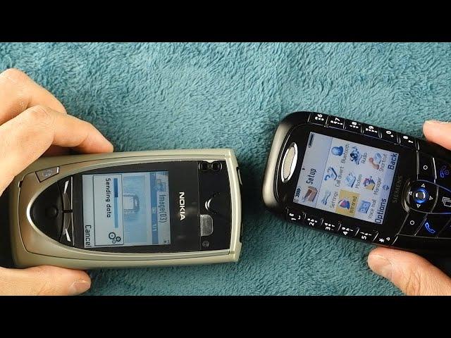 Nokia 7650 file transfer to Siemens SX1 via infrared port