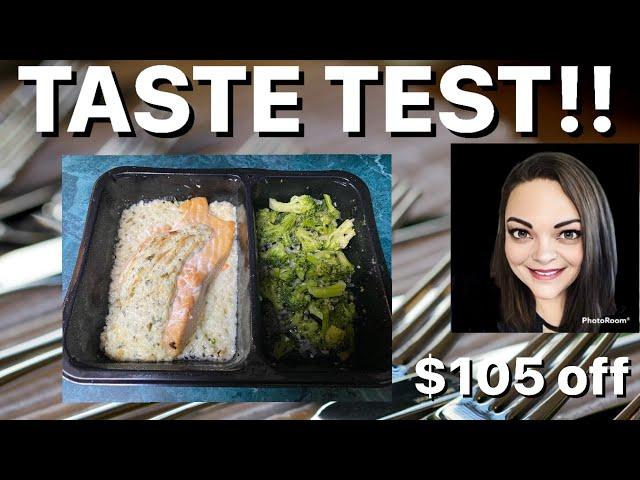 Taste Test- Factor - Cream Cheese Salmon w/ Cauliflower Grits & Broccoli + $150 off