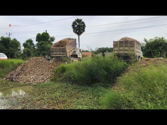 Wonderful show! Incredible! Great Team work! Dump Truck Techniques Operator​ Great! By Dozer KOMATSU