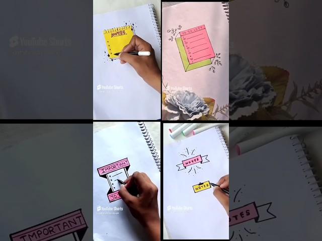 Cute sticky notes idea to fill your notebook| how to make sticky notes| Crafty hacks|#craft #shorts