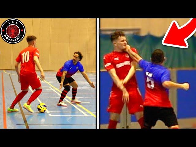 I Played in a PRO FUTSAL MATCH & I Got PUNCHED AGAIN?! (Football Skills & Goals)