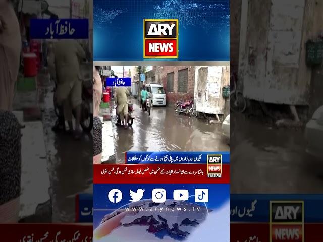 Heavy rain in and around Hafizabad #BreakingNews #ARYNewsLive #Hafizabad