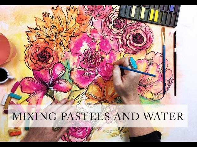 mixing pastels and water