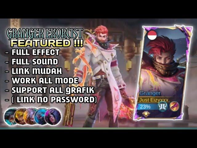 NEW Script Skin Granger Exorcist No Password | Effect & Voice - New Patch Mobile Legends