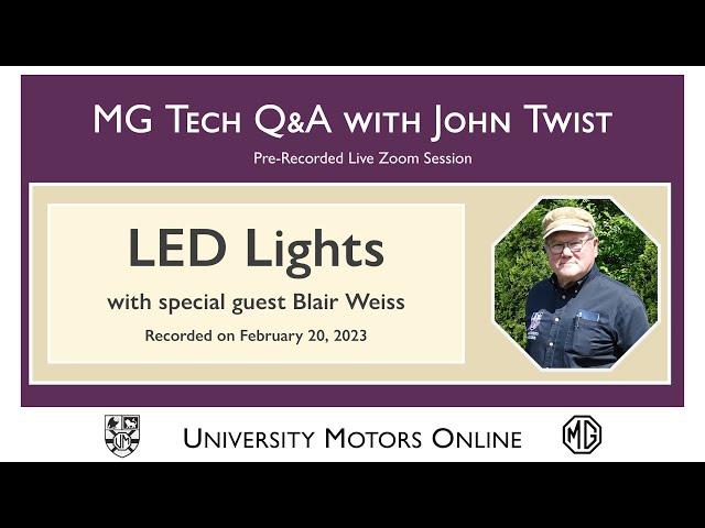 379 MG Tech Q & A on LED Lights