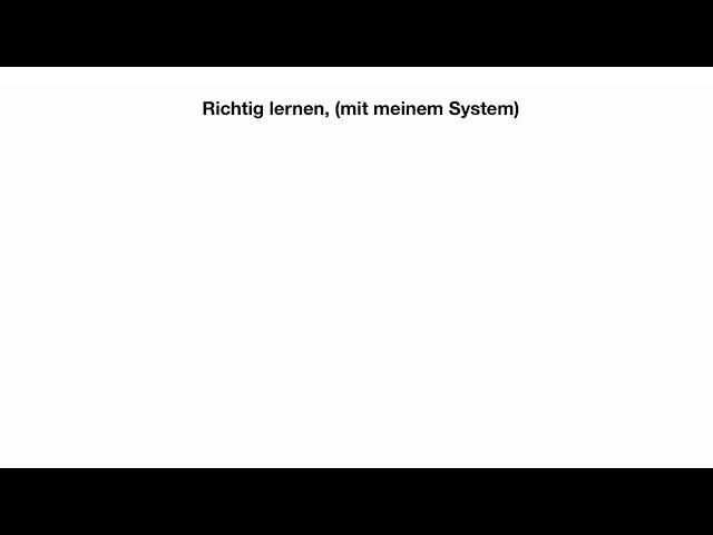 Richtig lernen mit meinem System, Teil 5! - Für die IHK Prüfung!