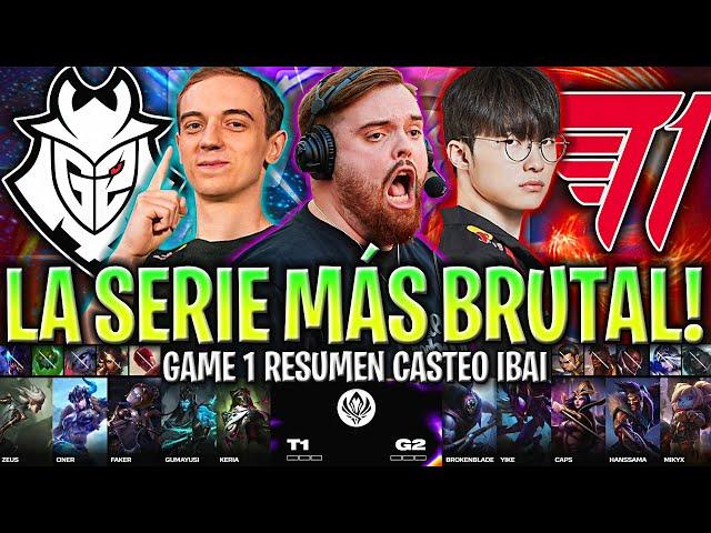 COMIENZA LA SERIE CON MÁS HYPE DEL MSI! | T1 vs G2 Game 1 FASE FINAL MSI 2024 ESPAÑOL IBAI LVP