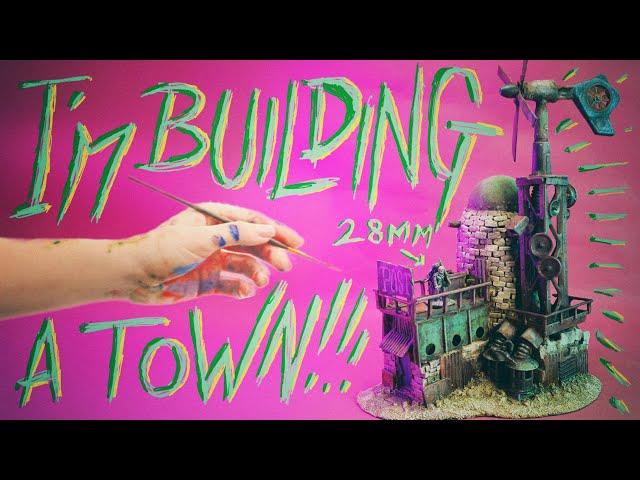 How To Make A MINIATURE Post-Apocalyptic Town With JUNK