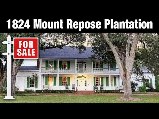 HISTORIC HOME TOUR: MOUNT REPOSE PLANTATION BUILT 1824 LOOK AT THESE SPECTACULAR ORIGINAL INTERIORS