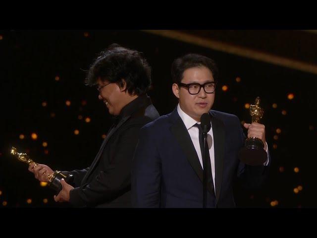 Bong Joon Ho, Jin Won Han the Best Screenplay for Parasite: 92nd OSCARS Academy Awards [1080p]