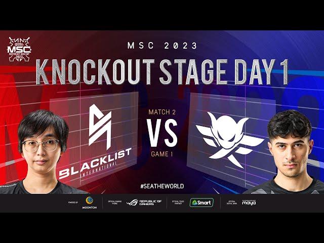 [FIL] MSC 2023 Knockout Day 1  BLCK vs FIMP Game 1