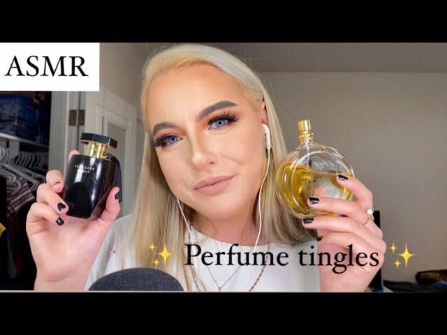 ASMR | over explaining perfume | perfume triggers, tapping, liquid sounds, whisper ramble, etc.