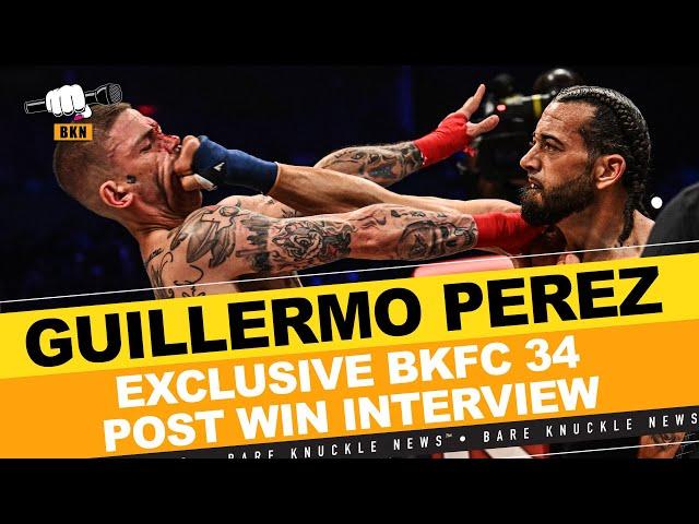 BKFC 34 - Guillermo Perez On His Round 1 KO Over Robert Fuller KO ~ Bare Knuckle News