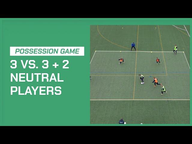 3 vs. 3 + 2 Possession Game | Soccer Coaching Drill