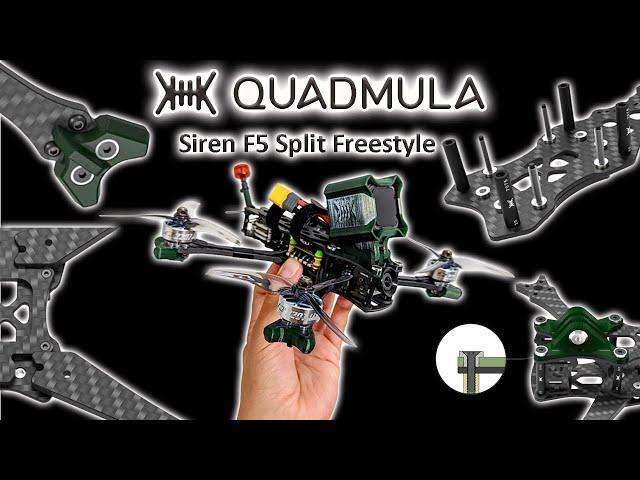 Quadmula Siren F5 Spilt Freestyle: Unboxing and FULL Build! // MurdersFPV