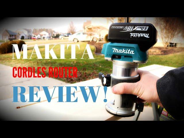 Makita 18v Cordless Compact Router (FULL REVIEW!) Review of Makita's cordless compact router