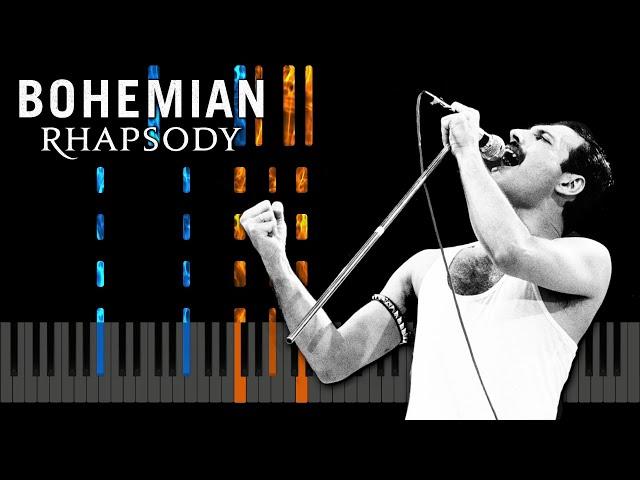 Bohemian Rhapsody - Piano Karaoke / Accompaniment / Piano Tutorial