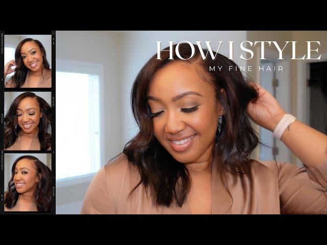 How I Style My Fine Hair | Tips for Fine and Thinning Hair | MeToya Monroe