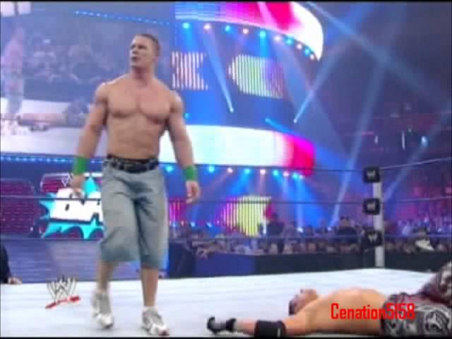 WWE The Bash 2009 - John Cena Attitude Adjustment And STF On The Miz [HQ]