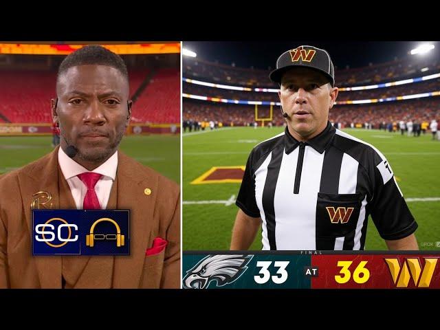 EAGLES WERE ROBBED - ESPN react to the refs miss OBVIOUS FALSE START in Commanders beat Philly 36-33