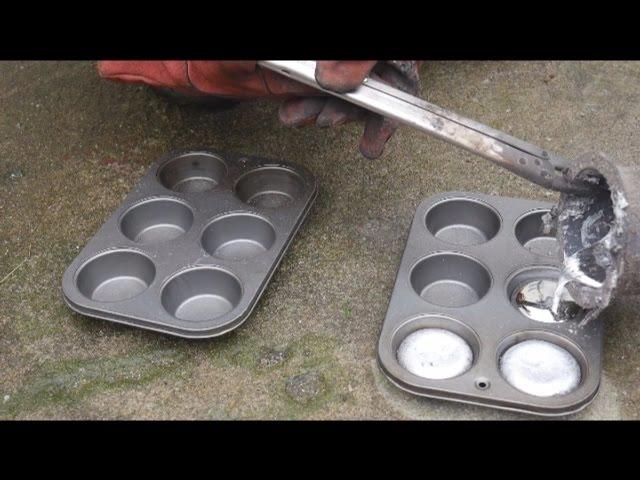 Melting Aluminum Cans Into Ingot