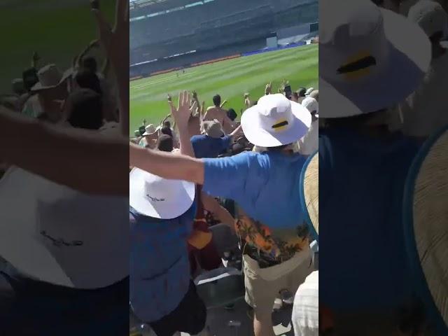 Travis Head Stretches with Australia Crowd POV #crowd #cricket #shorts #viral #travishead #bay13