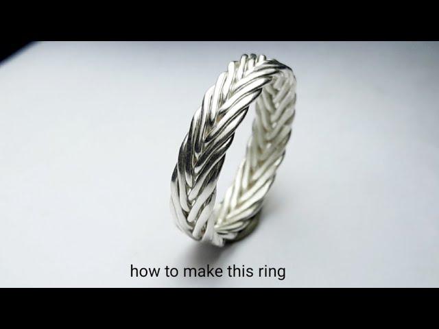 Twisted silver ring making || how to make a silver ring @arshadjewelleryworkshop4473