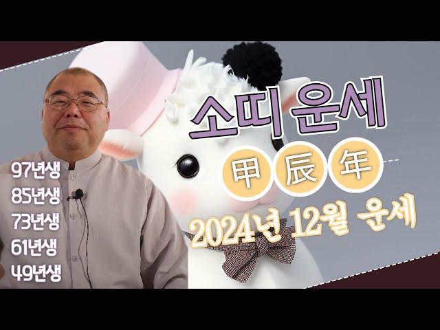 2024년 12월 소띠 궂은 역할을 도맡고 책임이 막중한데..ㅣ갑진년 소띠운세 97년생 85년생 73년생 61년생 49년생