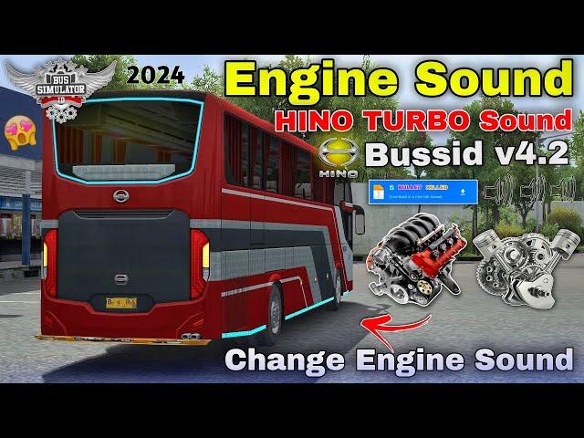 New Hino Turbo Engine Sound File - for Bus Simulator Indonesia | Change Engine Sound 