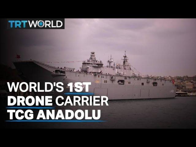 TCG Anadolu warship is the world's first drone carrier