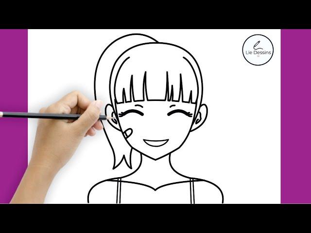 Comment dessiner une fille belle et facile