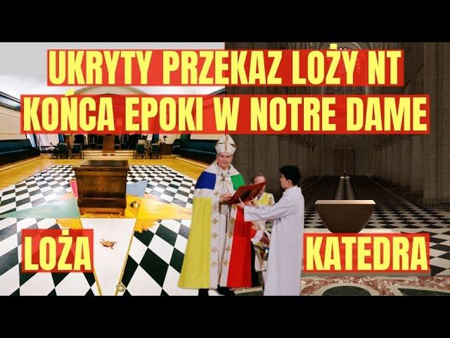 "Bestia już tu jest":Macron. Zapowiedź Mszy bez Boga w Notre Dame. Satanistyczne elity na otwarciu.