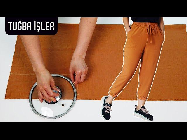 Making Jogger Trousers with Pockets (Easy Way) | Tuğba İşler