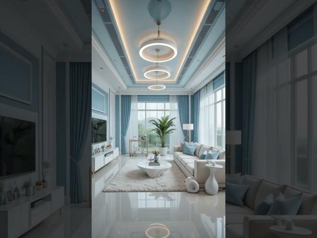  Room Tour Ruang TV Baby Blue!  Estetik, Nyaman, & Minimalis! #dreamhouse #interiordesign