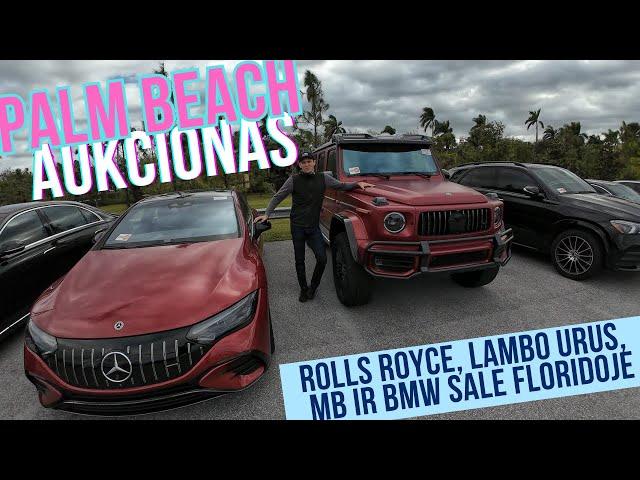 Rolls Royce Phantom, Urus, G63 4x4 square, BMW ir MB sale Palm Beach aukcione :)