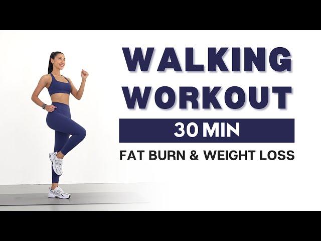 30 MIN WALKING CARDIO WORKOUT FOR WEIGHT LOSS - No Jumping, No Squats, No Lunges