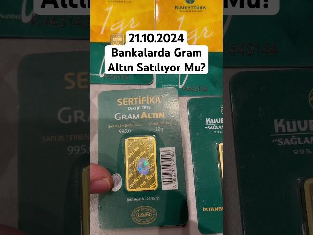 Bankalarda gram altın satılıyor mu? Bankalarda satılan gram altınlarda işçilik var mı? #gramaltın