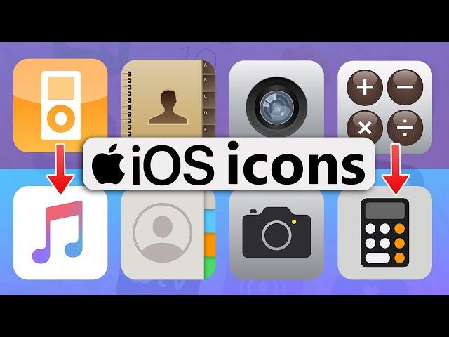 How iOS Icons Have Changed Over Time | iOS Icons Evolution