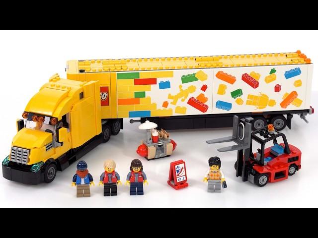 LEGO Delivery Truck set 60440 review! Enormous City truck, but is it worth $100?