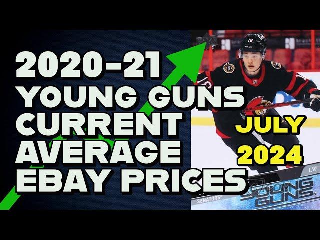 2020-21 Upper Deck Young Guns current average ebay prices july 2024 [ hockey cards ]